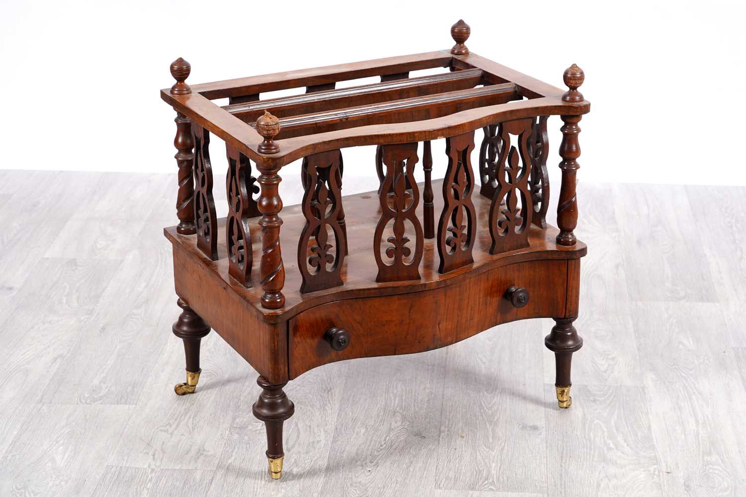 Lot 70 - A Victorian mahogany canterbury
