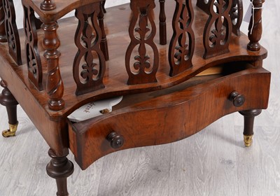 Lot 70 - A Victorian mahogany canterbury
