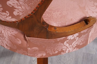 Lot 73 - A Victorian walnut pair of chairs