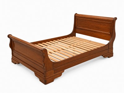 Lot 75 - Willis Gambier Limited: a French cherrywood sleigh bed
