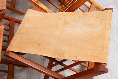 Lot 76 - A set of nine Kenyan folding stools