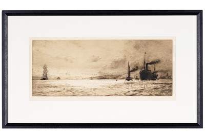 Lot 43 - William Lionel Wyllie - The Clyde at Govan | etching