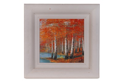 Lot 170 - Inam - Three woodland scenes | overpainted print