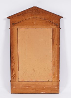 Lot 125 - A 19th Century folk art scumble decorated wall mirror