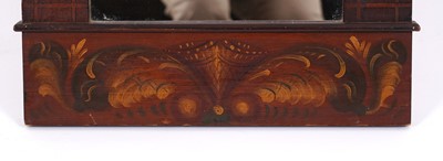 Lot 125 - A 19th Century folk art scumble decorated wall mirror