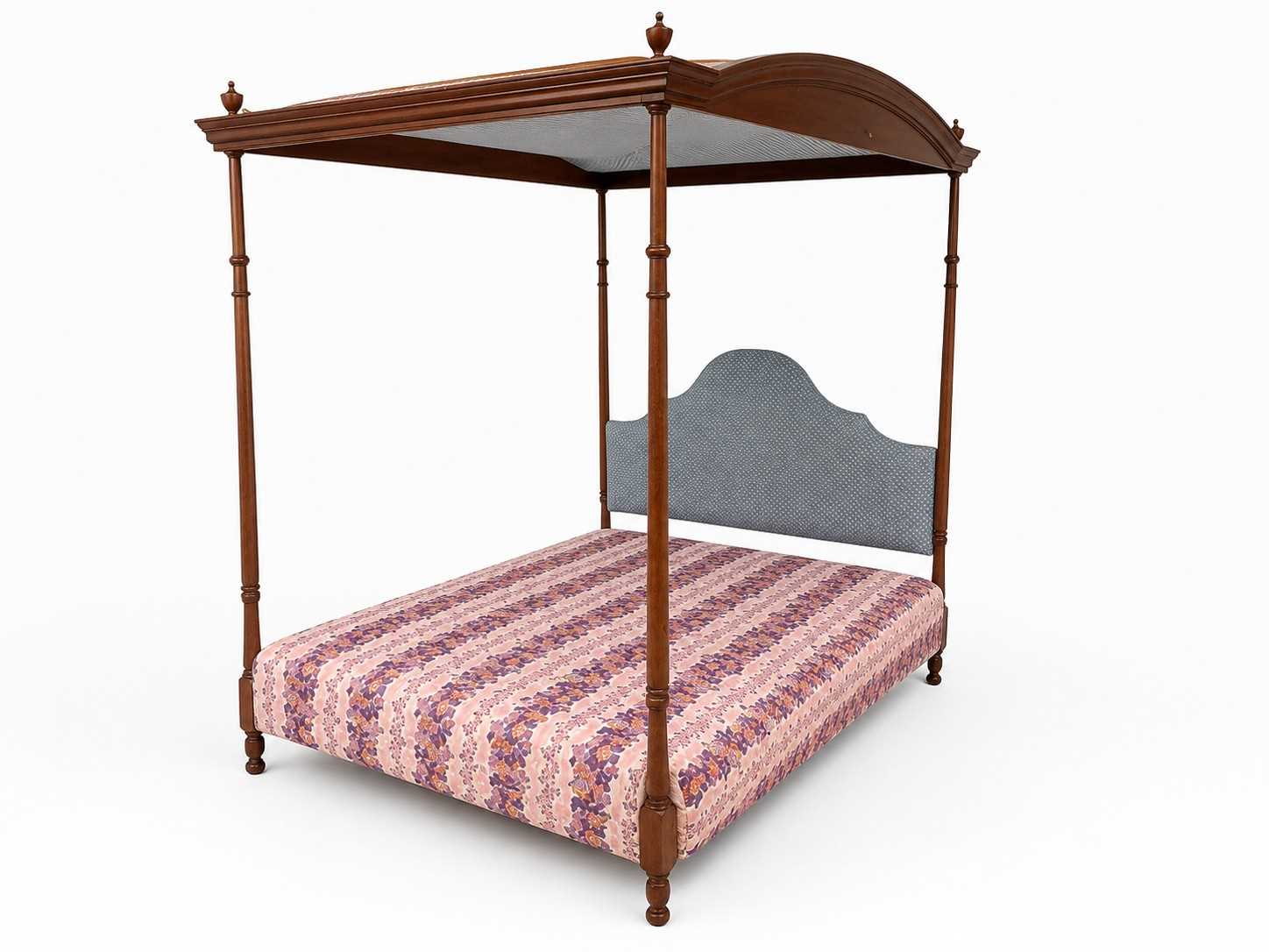 Lot 80 - A 20th-century Georgian-style mahogany four-poster bed