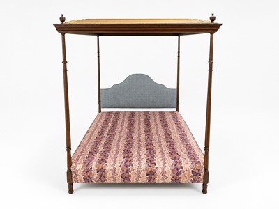 Lot 80 - A 20th-century Georgian-style mahogany four-poster bed