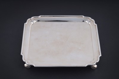 Lot 1 - A George VI silver salver