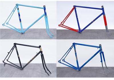 Lot 611 - A Merlin ‘Olympic Cycles’ racing bicycle frame; and three others