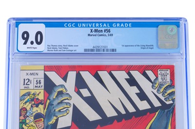 Lot Marvel Comics The Uncanny X-Men No. 56, CGC 9.0