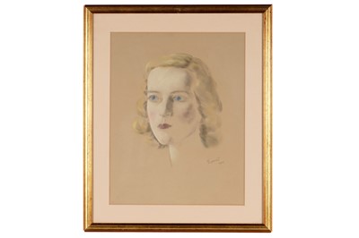 Lot 654 - Jacob Kramer - Portrait of a woman | pastel
