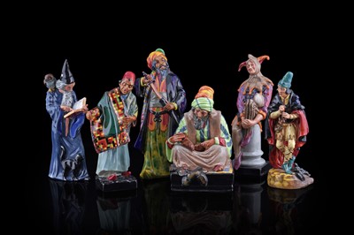 Lot 173 - Six Royal Doulton figures