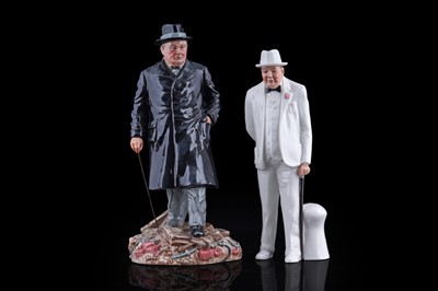 Lot 177 - Two Royal Doulton figures of Winston Churchill