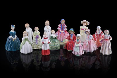Lot 178 - A collection of Royal Doulton miniature figures