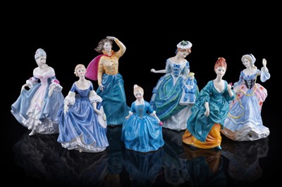 Lot 180 - Seven Royal Doulton figures