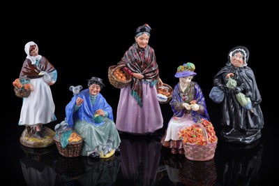 Lot 181 - Five Royal Doulton figures
