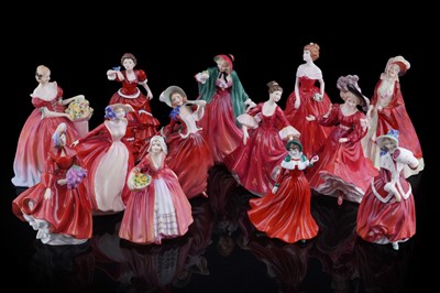 Lot 183 - Thirteen Royal Doulton figures
