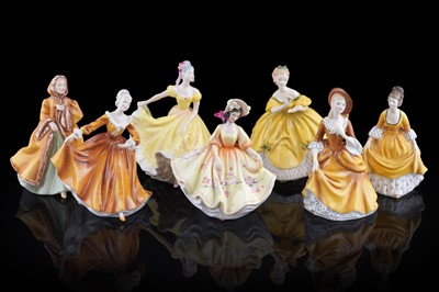 Lot 185 - Seven Royal Doulton figures
