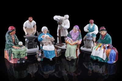 Lot 187 - Seven Royal Doulton figures