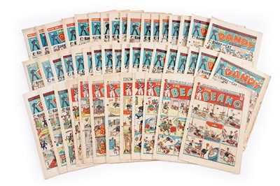 Lot 60 - 1940's Beano and Dandy comics