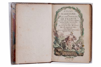 Lot 34 - Bonne (Rigobert), Atlas Maritime Ou Cartes Réduites de Toutes les Côtes de France…