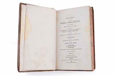 Lot 36 - Volnay (M. C-F), Travels Through Syria and Egypt, in the year 1783, 1784, and 1785…