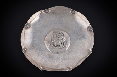 Lot 13 - A George VI silver handmade dish