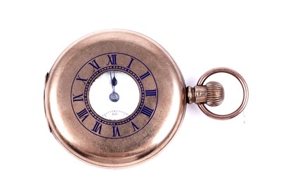 Lot 428 - Lancashire Watch Co Ltd, Prescot: a 9ct yellow gold cased half-hunter pocket watch