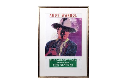 Lot 142 - Studio of Andy Warhol - John Wayne: Cowboys and Indians | screenprint