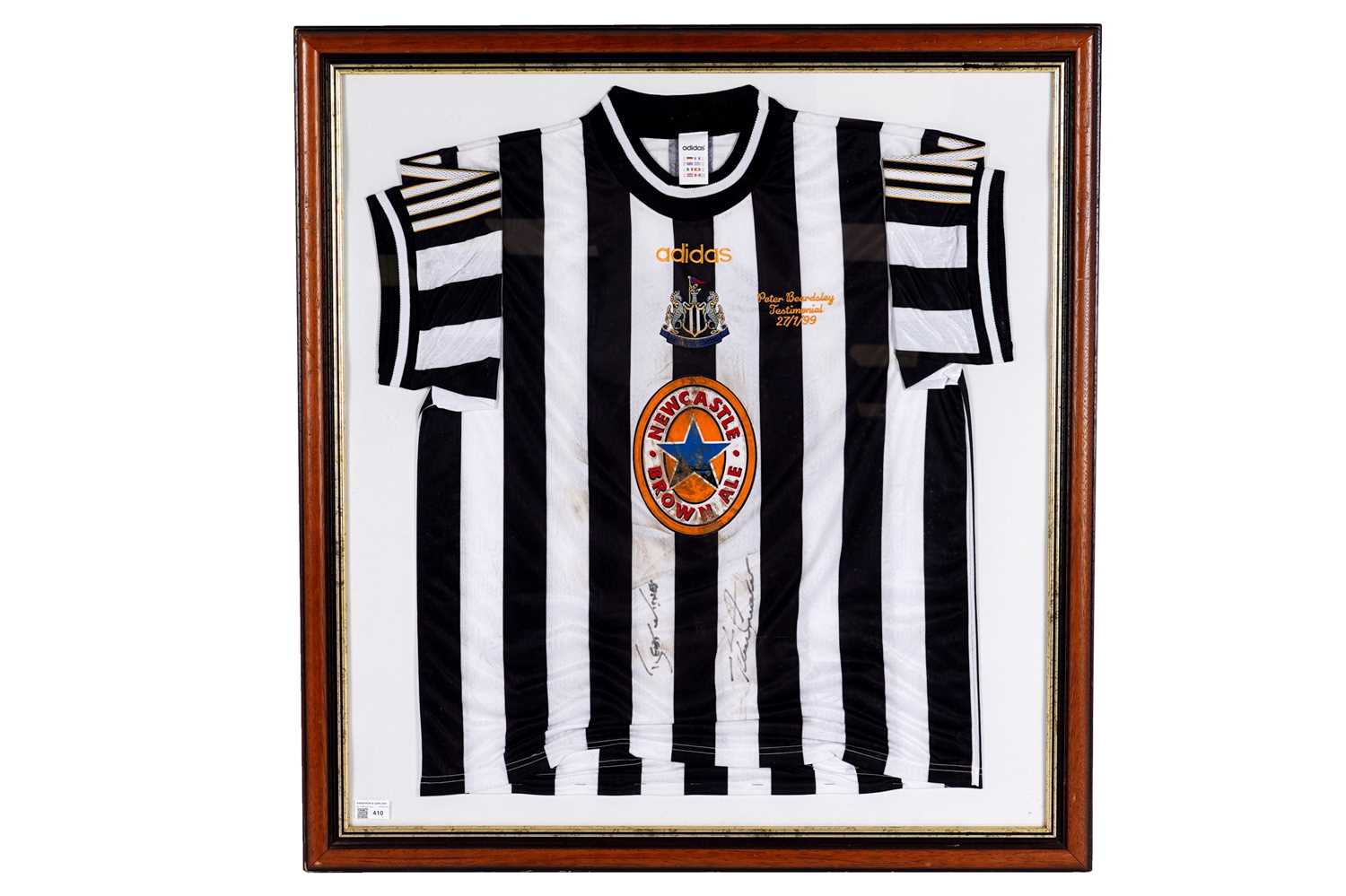 Lot 410 - Alan Shearer signed match-worn Newcastle United shirt
