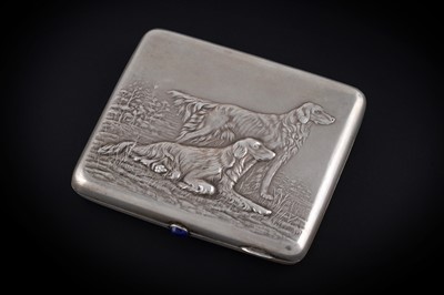 Lot 339 - An early 20th Century Russian silver cigarette case