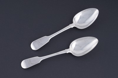 Lot 215 - A pair of early 19th Century South African colonial silver dessert spoons