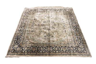 Lot 561 - A hand-knotted all-silk Persian Qum carpet