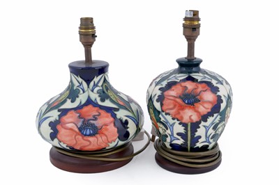 Lot 250 - Four Moorcroft lamps