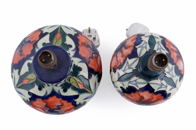 Lot 250 - Four Moorcroft lamps