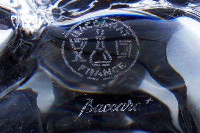 Lot 233 - A collection of Baccarat Crystal ornaments; and two Baccarat boxes