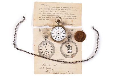 Lot 397 - An Ally Sloper pocket watch and accessories
