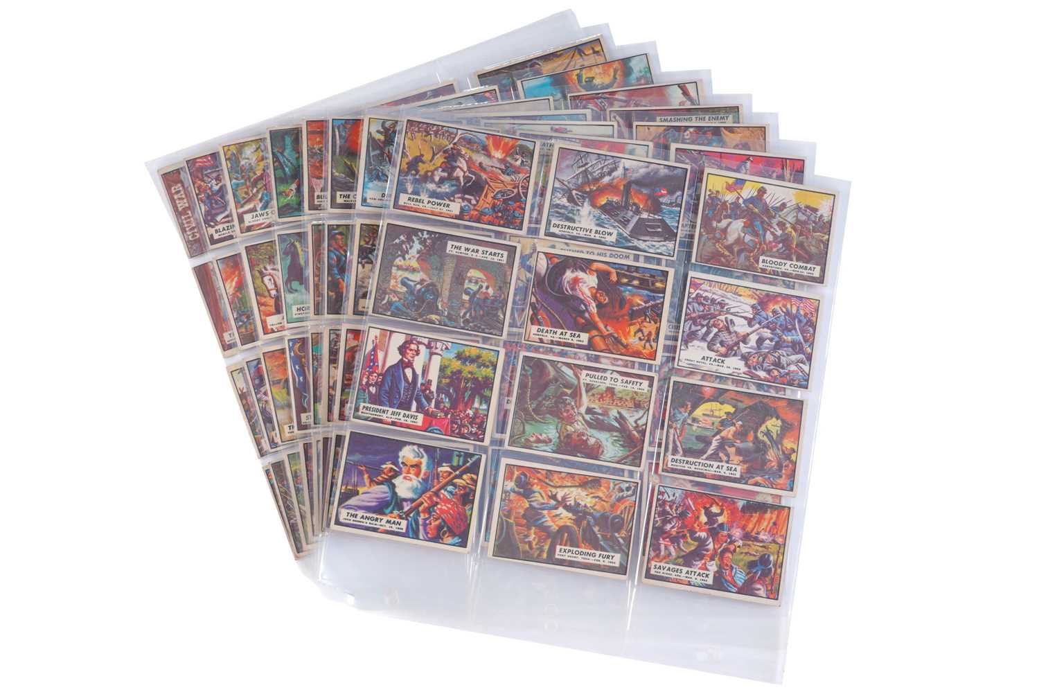 Lot 405 - Civil War News chewing gum cards