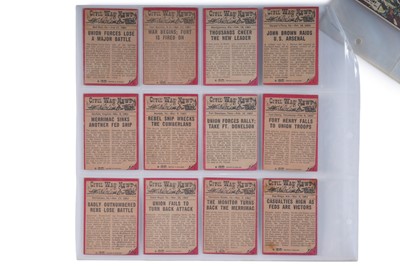 Lot 405 - Civil War News chewing gum cards