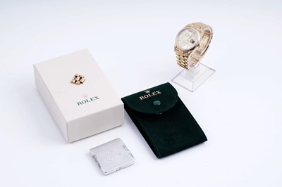 Lot 403 - Rolex Oyster Perpetual Day-Date: an 18ct yellow gold superlative chronometer automatic wristwatch