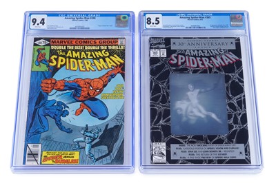 Lot 137 - The Amazing Spider-Man No. 200 and 365, CGC slabbed and graded, by Marvel Comics