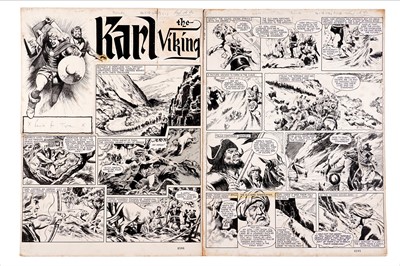 Lot 446 - Original artwork for Karl the Viking by Don Lawrence