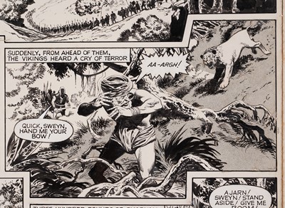 Lot 446 - Original artwork for Karl the Viking by Don Lawrence