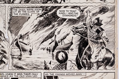 Lot 446 - Original artwork for Karl the Viking by Don Lawrence