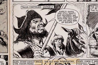 Lot 446 - Original artwork for Karl the Viking by Don Lawrence