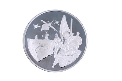 Lot 98 - Westminster Elizabeth II silver 25th Anniversary of the Liberation of the Falkland Islands Medallion