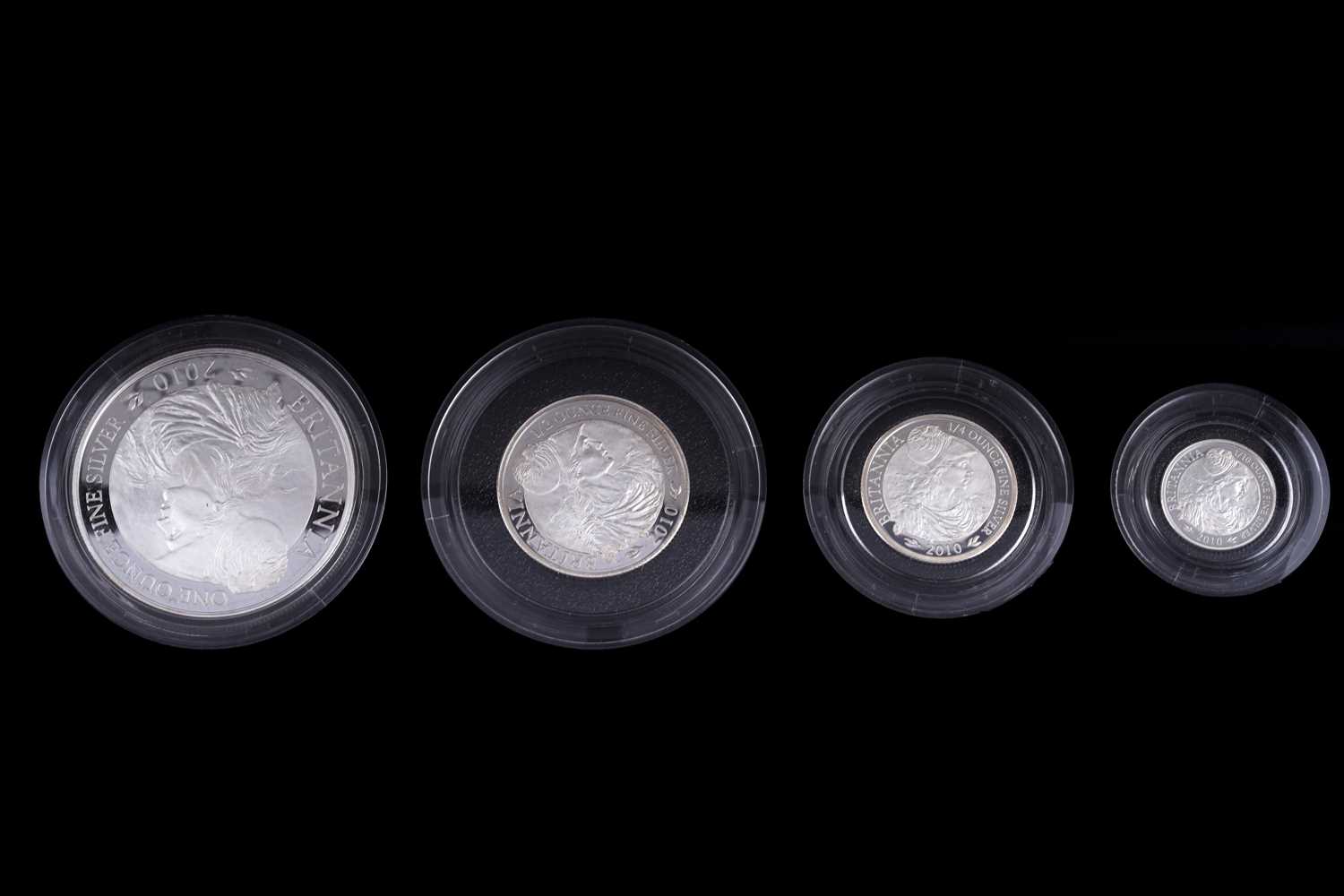 Lot 100 - Royal Mint Queen Elizabeth II silver Britannia Proof Four-Coin Set