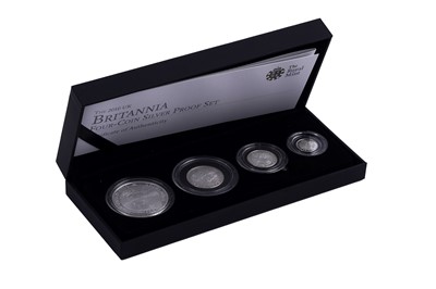 Lot 100 - Royal Mint Queen Elizabeth II silver Britannia Proof Four-Coin Set