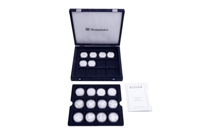 Lot 216 - Seventeen Westminster Victoria Cross Winners Five-Pound Silver Proof Medallions
