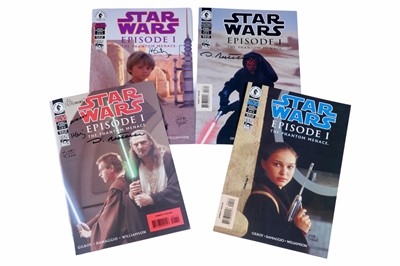 Lot 79 - Dark Horse Star Wars: The Phantom Menace No's. 1-4, Dynamic Forces signed editions